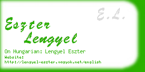 eszter lengyel business card